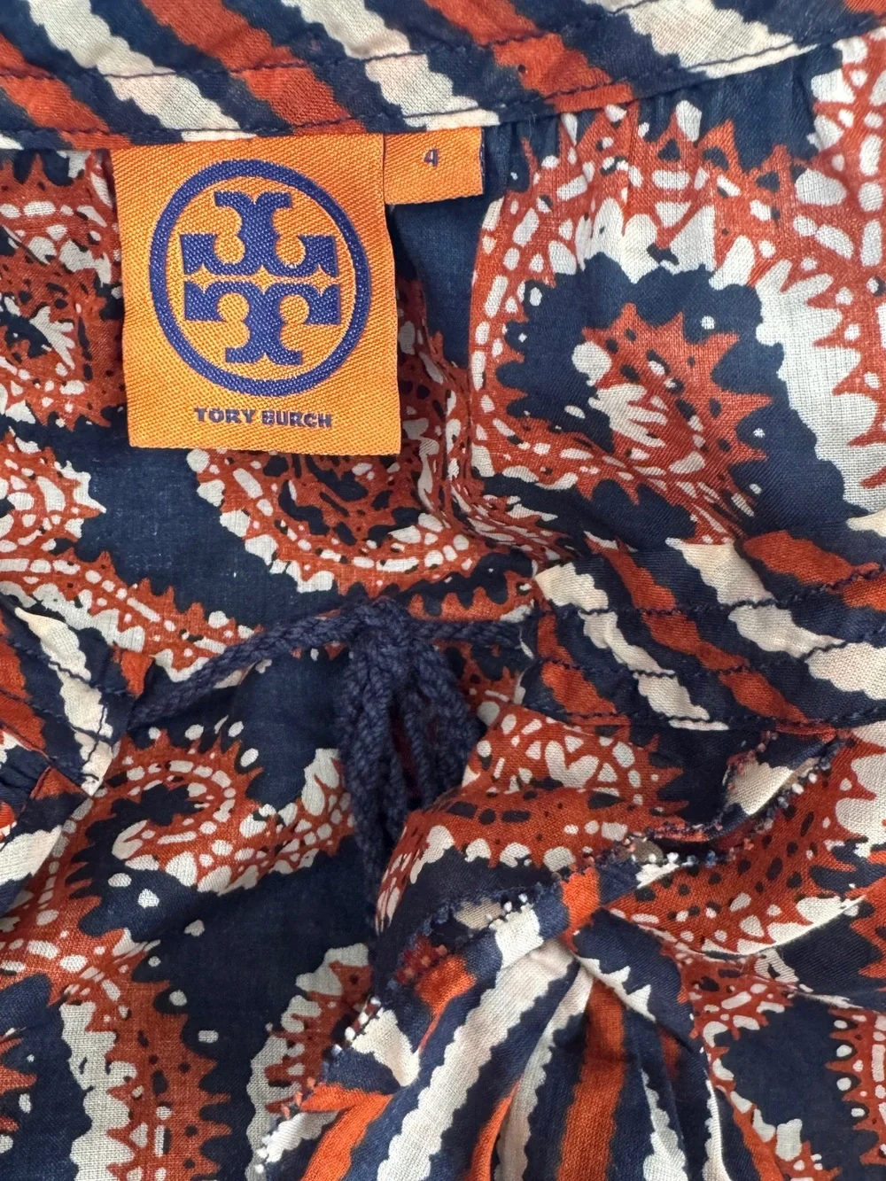 Tory Burch Gwenna Cotton Tunic 🧡